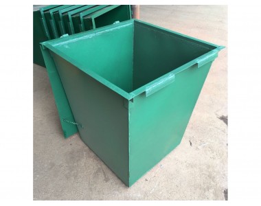 Мусорный контейнер металлический 1,1м3 с крышкой