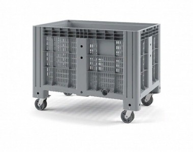 Пластиковый контейнер IBOX 1200х800 (перфорированный, на колесах)