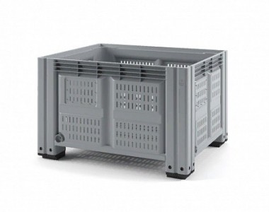 Пластиковый контейнер IBOX 1200х1000 (перфорированный, на ножках)