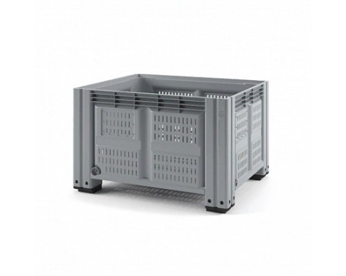 Пластиковый контейнер IBOX 1200х1000 (перфорированный, на ножках)