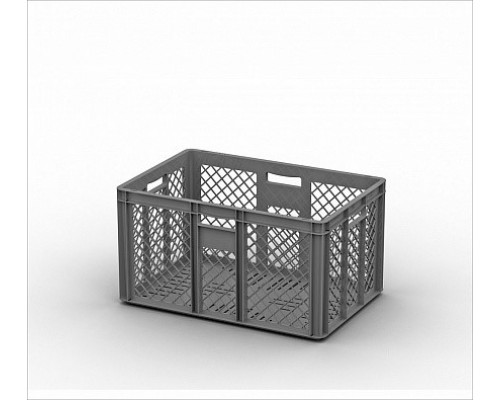 Пластиковый ящик, перфорированный 600х300х320мм (ЕСР-6432)