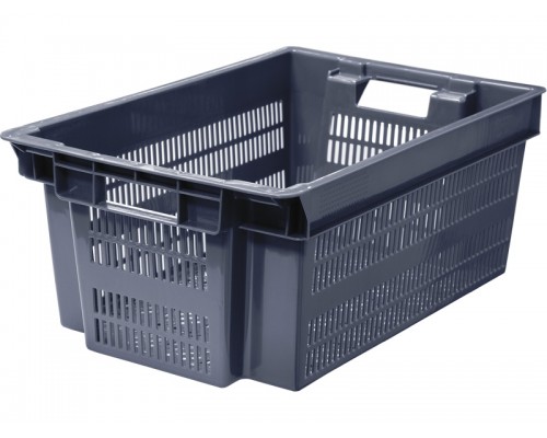Ящик полимерный сплошное дно / перф. стенки 600х400х250 мм