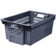 Ящик полимерный сплошное дно / перф. стенки 600х400х250 мм