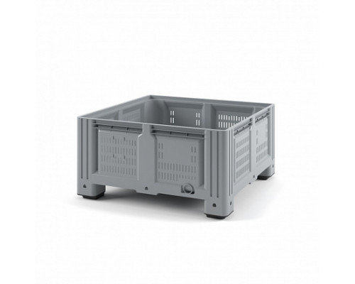 Пластиковый контейнер IBOX 1130x1130x580 (перфорированный, на ножках)