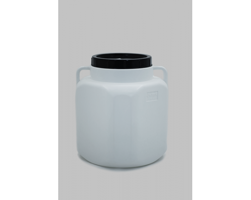 Белый пищевой квадратный бидон - 40 литров