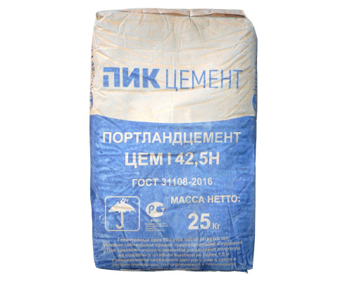 Цемент Пик М500 Д0 (25кг) (Амвросиевский цементный завод)